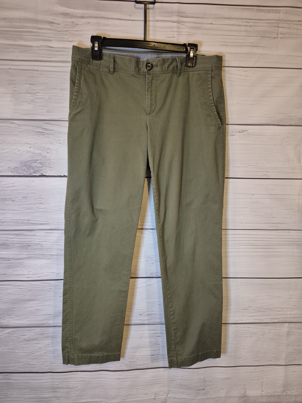 Banana Republic 'City Chino' Olive Straight Leg Women's Pants